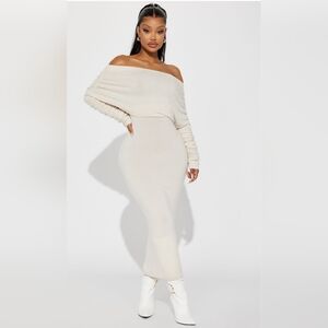 White Off The Shoulder Dress